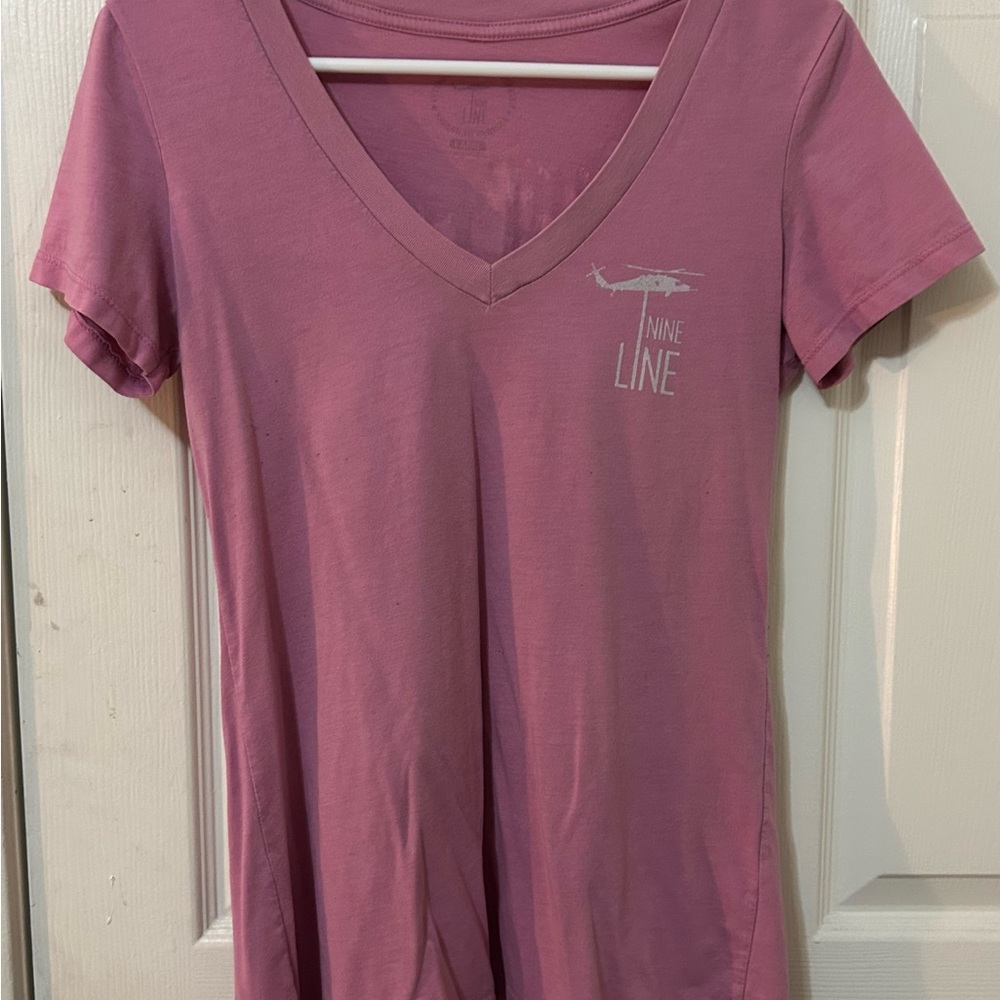 Nine Line Ladies V-neck Tee